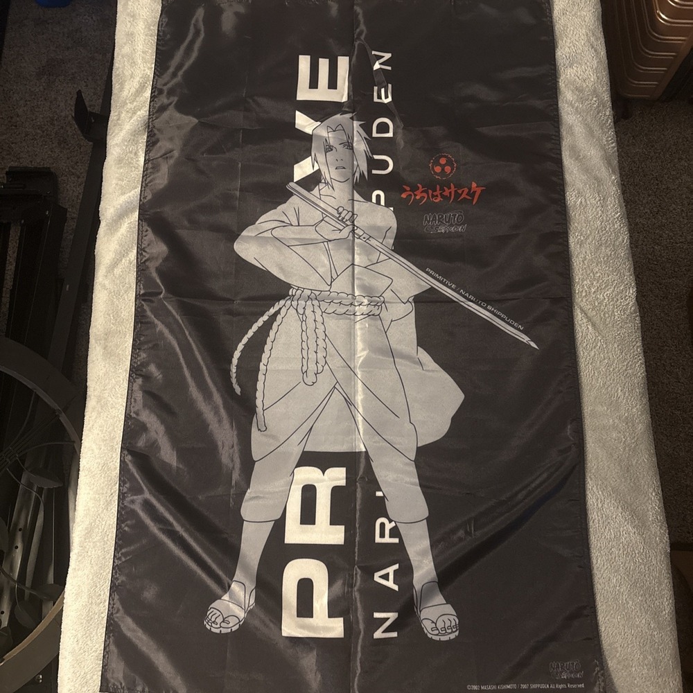 Zumies Primitive X Naruto Shippuden Tapestry Sasuke Uchiha Wall Hanging